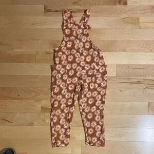Hanna Andersson Orange Floral Jumpsuit